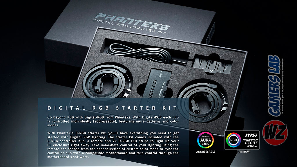 Nuevos productos de iluminación RGB de Phanteks en WZ Gamers Lab - La revista de videojuegos, free to play y hardware PC digital online